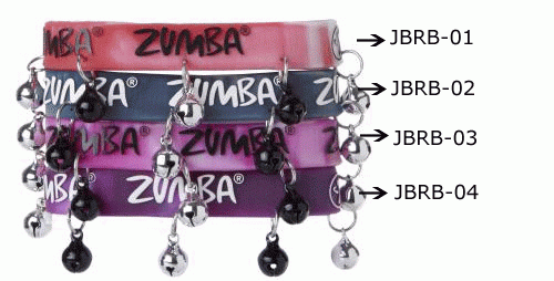 Zumba Zubehör Armbänder Jingle Batik Rubber Bracelets dunkeltürkis