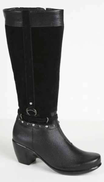 Naot Stiefel hoch Eden grafity kaviar/schwarz Weichbettung Wechselfußbett mittel