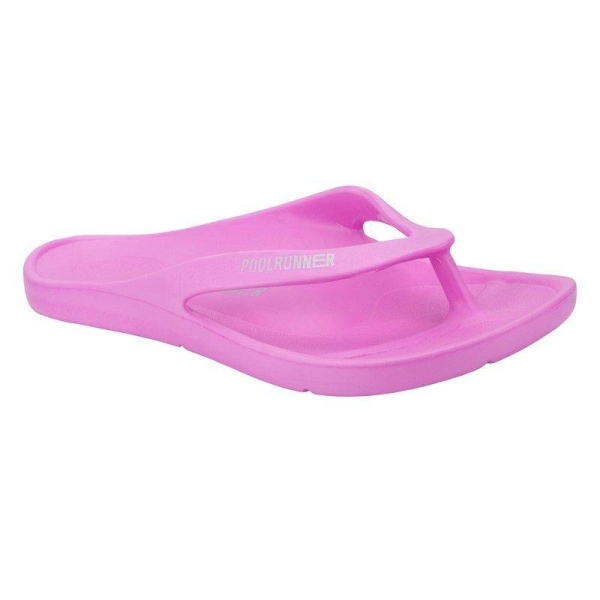 Zehentrenner Kunststoff-Sandalen pink - Poolrunner