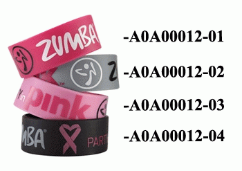 Zumba Zubehör Armbänder Party in Pink Wide Bracelets grau
