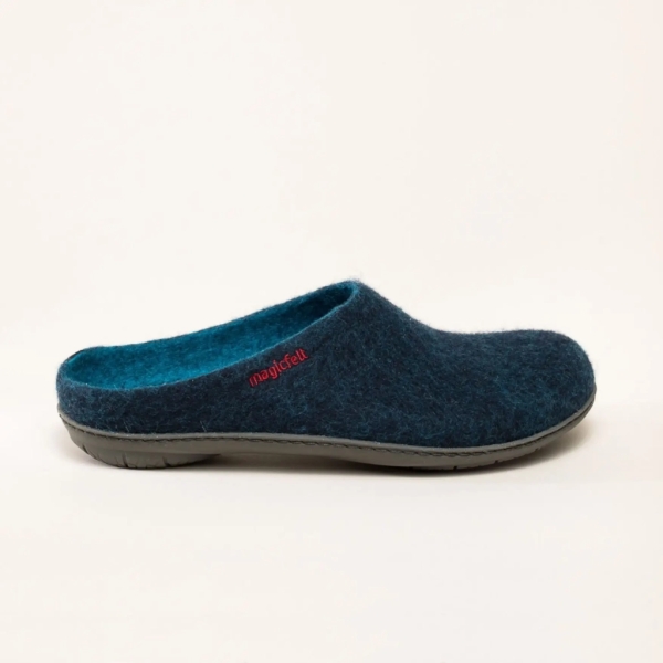 736 Filzpantoffel/-hausschuh dark petrol 100 % Merinowolle - Magicfelt
