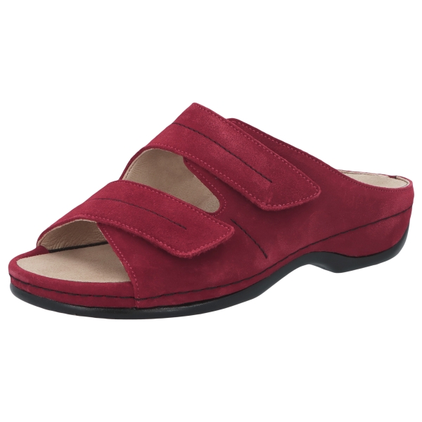 Fedora (washable) Sandalen Slipper rot Weichbettung Wasserfest Wechselfußbett mittel - Berkemann