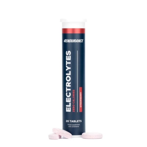 Electrolytes Strawberry 20 Tabletten - 4Endurance (MHD 01/29)