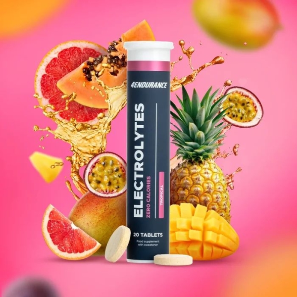 Elektrolyte Tropical Natrium Kalium Magnesium Kalzium Hydration 4Endurance