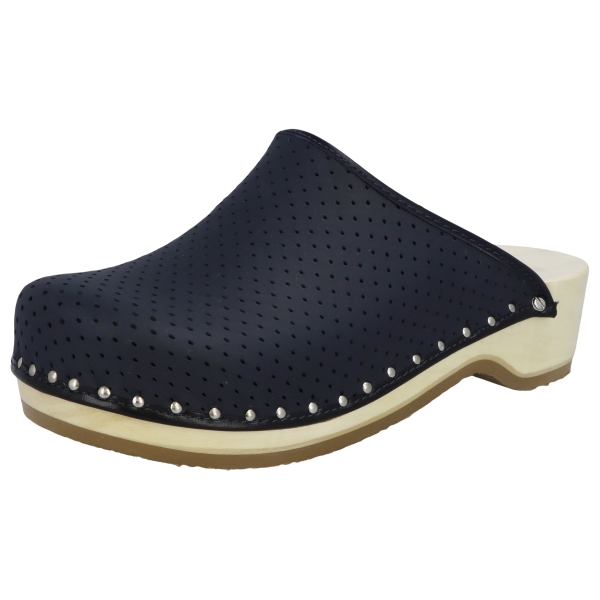 Standard-Toeffler Absatz-Clogs blau Mittel - Berkemann