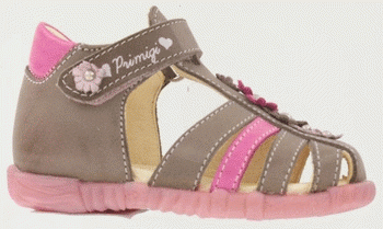 Primigi Sandalen-Stiefel Birthe taupe/fuchsia mittel