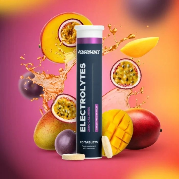 Elektrolyte Mango-Passionsfrucht Natrium Kalium Magnesium Kalzium Hydratation 4Endurance