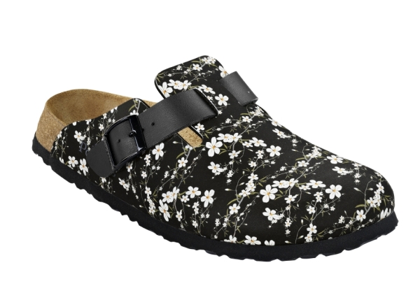 Boston Clogs magnolia black black Schmal Papillio