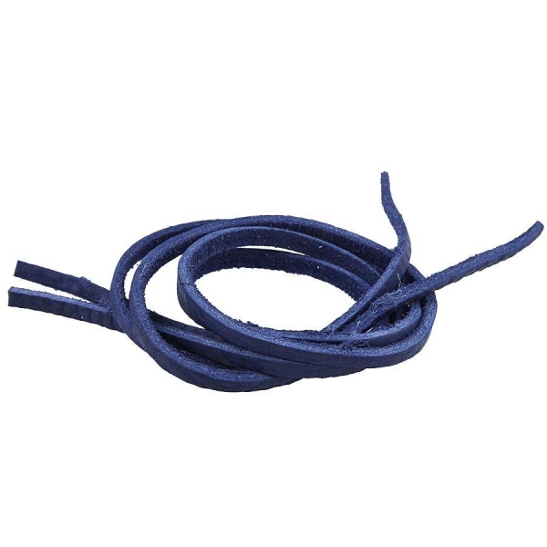 Schnürbänder Leder royal blue für Modell Århus - Duckfeet