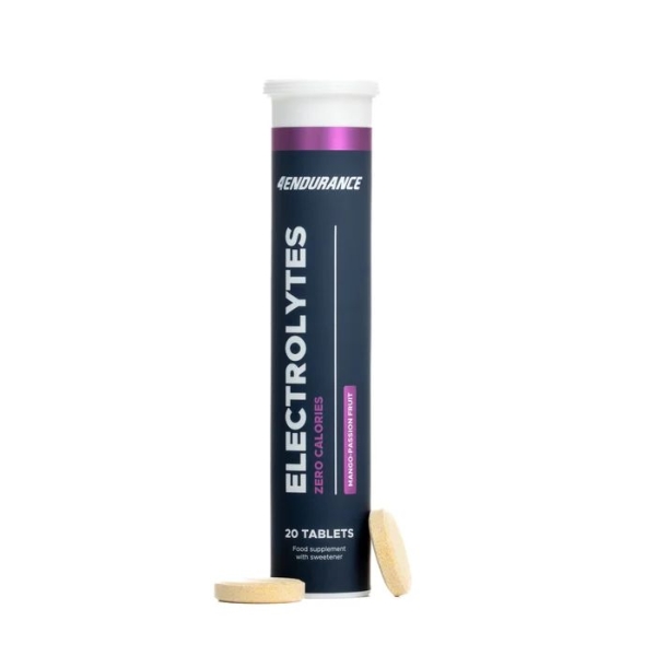 Electrolytes Mango-Passionfruit 20 Tabletten - 4Endurance (MHD 03/29)
