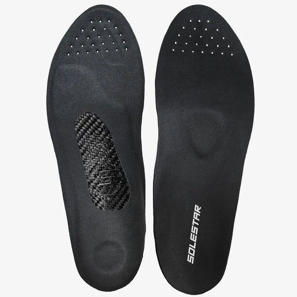 BLK Wide Carbon Einlegesohlen Radsport-Einlagen für breite Radschuhe Solestar