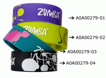 Zumba Zubehör Armbänder Fab rubber bracelets zumba grün