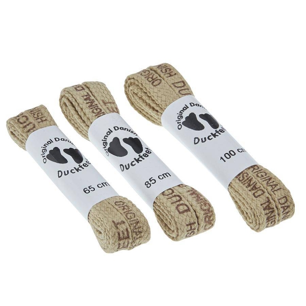 Schnürbänder Baumwolle beige für verschiedene Modelle - Duckfeet