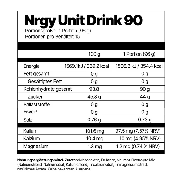 Nrgy Unit Drink 90 Orange - Nduranz