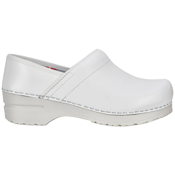 Original Professionel PU Clogs Closed weiß Mittel - Sanita